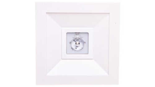 Oprawa awaryjna LED 1W 3h LOVATO N ECO LED 1W (opt. otwarta) jednozadaniowa biała LVNO/1W/E/3/SE/X/WH