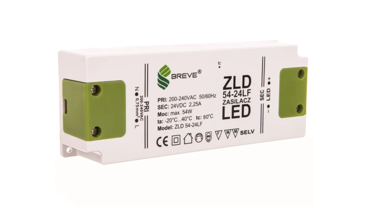 Zasilacz LED 24V DC 54W ZLD 54-24LF 2,25A 19724-9014