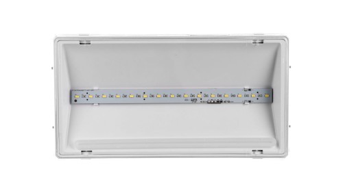 Oprawa awaryjna EXIT L IP65 ECO LED AT 3W 1h jednozadaniowa biała (brak piktogramu w zestawie) ETL/3W/E/1/SE/AT/WH