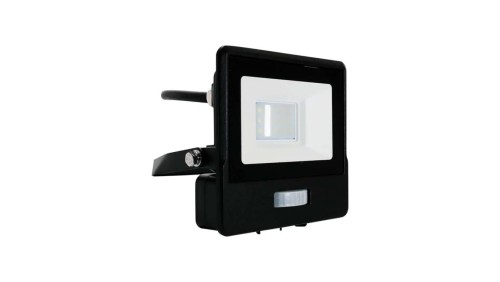 Projektor LED z czujnikiem ruchu 10W 735lm 6500K Dioda SAMSUNG IP65 Kabel 1m Czarny 5 Lat Gwarancji 20282