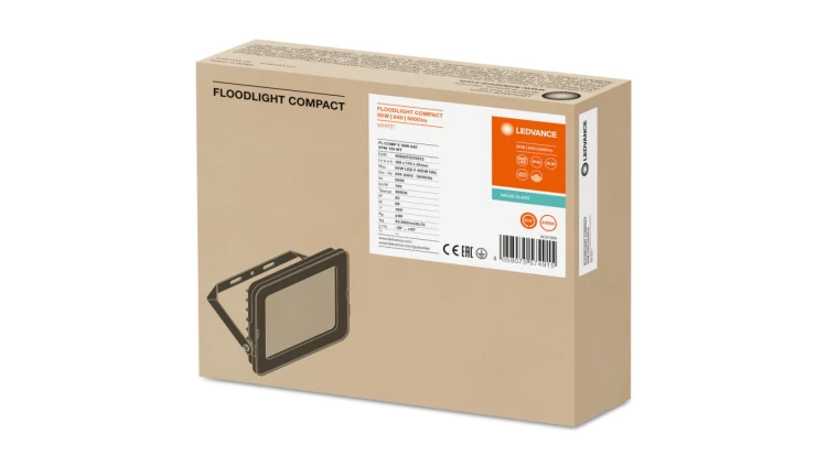 Projektor LED FLOOD COMPACT V 50W 5000lm 4000K IP65 SYM 100 biały 3 LATA GWARANCJI 4058075574915