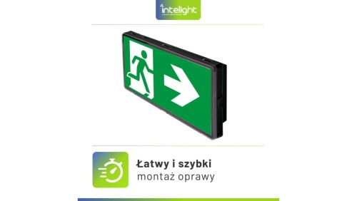 Oprawa ewakuacyjna/awaryjna VELLA SO 150 M 3H AT IP65 BLK + (VD3, VD4, VD5) / 93622