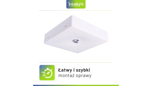 Oprawa awaryjna natynkowa STARLET QUAD SOH 350 NM 2H AT / soczewka otwarta do pomieszczeń wysokich / 92875