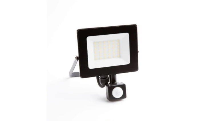 Projektor naświetlacz led z czujnikiem ruchu PIR 20W 1800lm IP65 4000K czarny