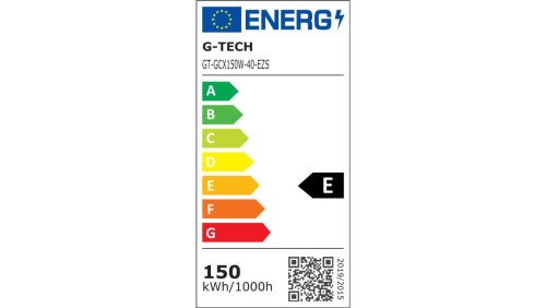 G-TECH Naświetlacz LED 150W 12000lm 4000K IP65 czarny GT-GCX150W-40