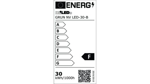 Projektor GRUN NV LED-30-B 2650lm 4000K barwa neutralna IP65 czarny 31392