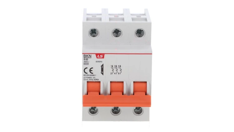 Wyłącznik nadprądowy 3P B 63A 6kA AC BKN 06130078R0