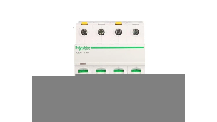 Wyłącznik nadprądowy 4P D 32A 6kA AC iC60N-D32-4 Acti9 A9F05432
