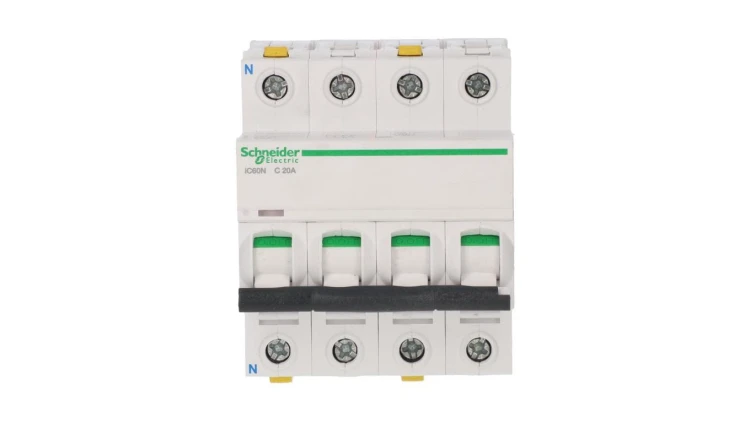 Wyłącznik nadprądowy 3P+N C 20A 6kA AC iC60N-C20-3N Acti9 A9F04720