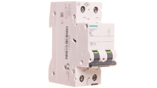 Wyłącznik nadprądowy 2P C 2A 6kA AC SENTRON 5SL6202-7