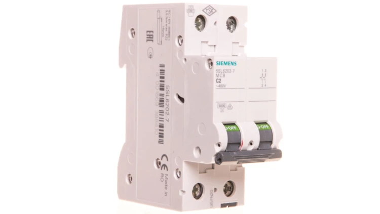Wyłącznik nadprądowy 2P C 2A 6kA AC SENTRON 5SL6202-7