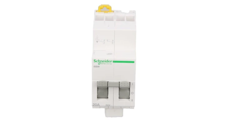 Przełącznik modułowy zasilania I-0-II (sieć-agregat) 20A 2P iSSW A9E18074