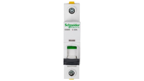 Wyłącznik nadprądowy 1P C 20A 6kA AC iC60N-C20 Acti9 A9F04120