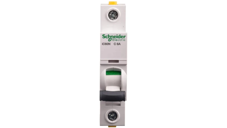 Wyłącznik nadprądowy 1P C 6A 6kA AC iC60N-C6 Acti9 A9F04106