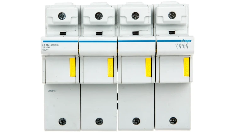 Rozłącznik bezpiecznikowy cylindryczny 4P 22x58mm LR704