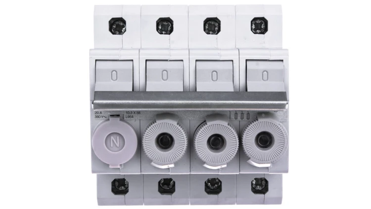 Rozłącznik bezpiecznikowy cylindryczny 4P 10x38mm L95400