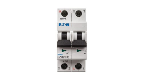 Wyłącznik nadprądowy 2P C 6A 15kA DC FAZ C6/2-DC 279137
