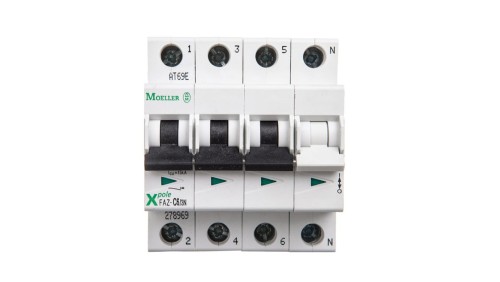 Wyłącznik nadprądowy 3+N C 6A 15kA AC FAZ C6/3N 278969