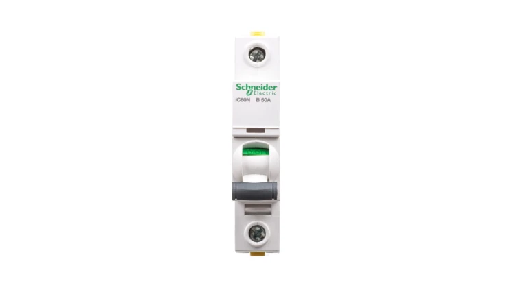 Wyłącznik nadprądowy 1P B 50A 6kA AC iC60N-B50 Acti9 A9F03150