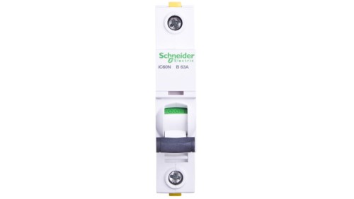 Wyłącznik nadprądowy 1P B 63A 6kA AC iC60N-B63 Acti9 A9F03163