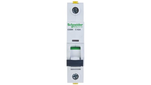 Wyłącznik nadprądowy 1P C 63A 6kA AC iC60N-C63 Acti9 A9F04163