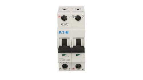 Wyłącznik nadprądowy 2P C 2A 10kA DC FAZ C2/2-DC 279134