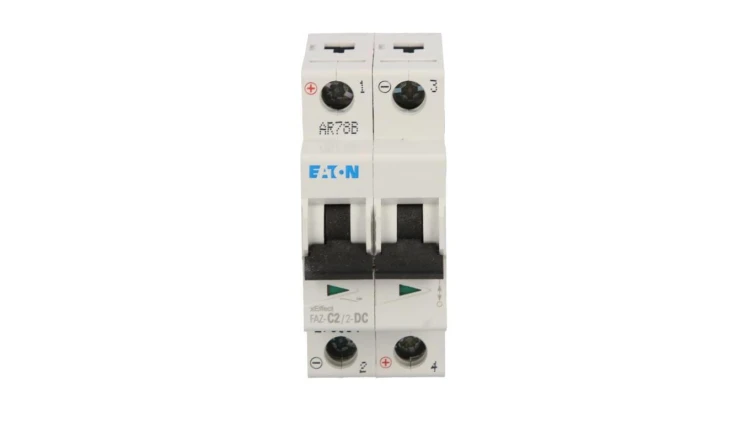Wyłącznik nadprądowy 2P C 2A 10kA DC FAZ C2/2-DC 279134