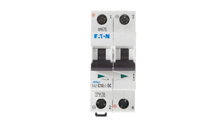 Wyłącznik nadprądowy 2P C 10A 15kA DC FAZ C10/2-DC 279138