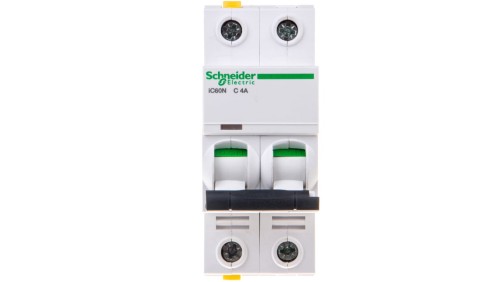 Wyłącznik nadprądowy 2P C 4A 6kA AC iC60N-C4-2 Acti9 A9F04204