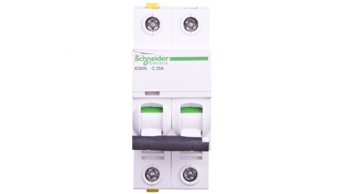 Wyłącznik nadprądowy 2P C 25A 6kA AC iC60N-C25-2 Acti9 A9F04225