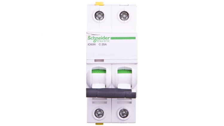 Wyłącznik nadprądowy 2P C 25A 6kA AC iC60N-C25-2 Acti9 A9F04225