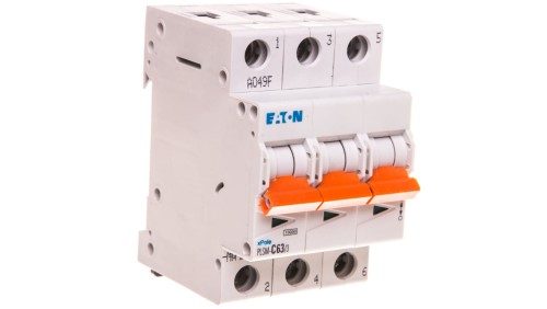 Wyłącznik nadprądowy 3P C 63A 10kA AC PLSM-C63/3-MW 242480