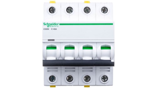 Wyłącznik nadprądowy 4P C 40A 6kA AC iC60N-C40-4 Acti9 A9F04440