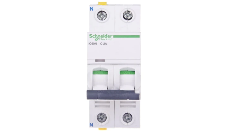 Wyłącznik nadprądowy 1P+N C 2A 6kA AC iC60N-C2-1N Acti9 A9F04602
