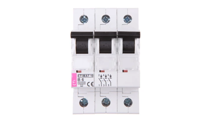 Wyłącznik nadprądowy 3P B 6A 10kA AC ETIMAT10 002125712