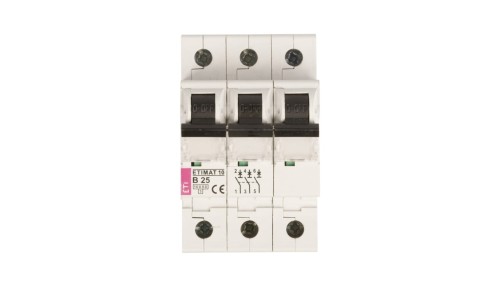 Wyłącznik nadprądowy 3P B 25A 10kA AC ETIMAT10 002125718