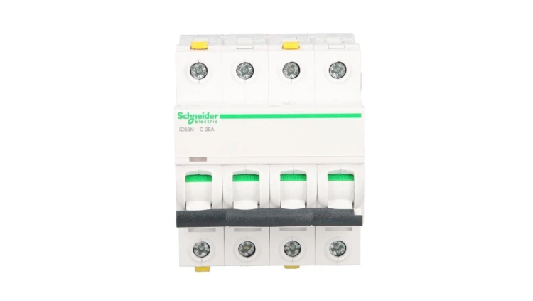 Wyłącznik nadprądowy 4P C 25A 6kA AC iC60N-C25-4 Acti9 A9F04425