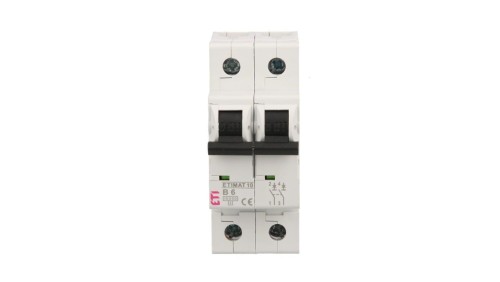 Wyłącznik nadprądowy 2P B 6A 10kA AC ETIMAT10 002123712