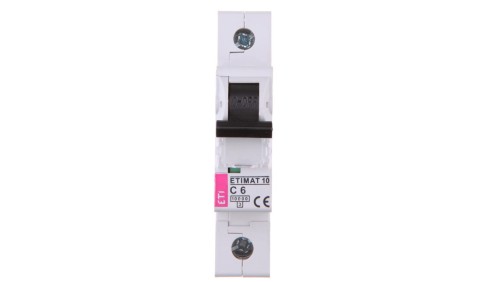 Wyłącznik nadprądowy 1P C 6A 10kA AC ETIMAT10 002131712
