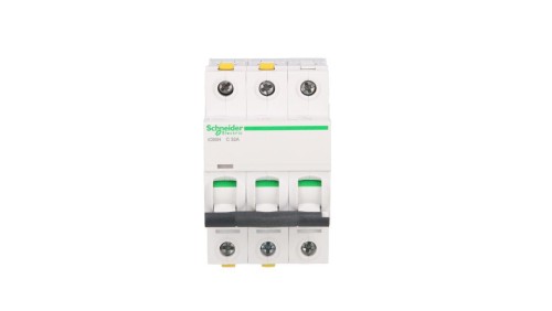Wyłącznik nadprądowy 3P C 32A 10kA AC iC60H-C32-3 Acti9 A9F07332