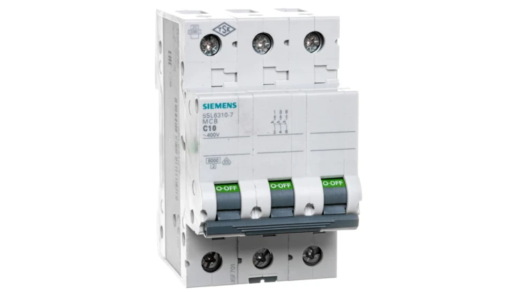 Wyłącznik nadprądowy 3P C 10A 6kA AC SENTRON 5SL6310-7