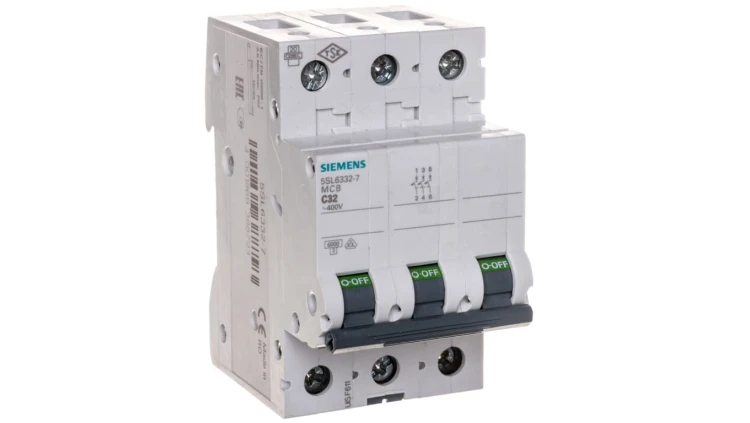 Wyłącznik nadprądowy 3P C 32A 6kA AC SENTRON 5SL6332-7