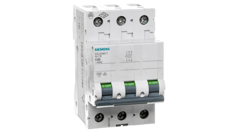 Wyłącznik nadprądowy 3P C 40A 6kA AC SENTRON 5SL6340-7