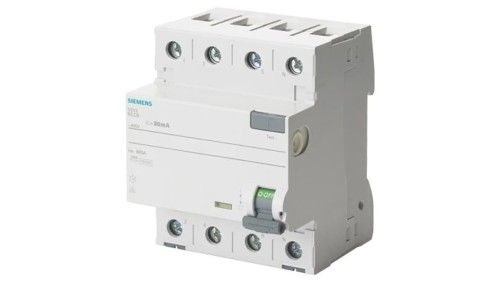 Wyłącznik różnicowoprądowy 4P 40A 0,03A typ A 30mA 400V SENTRON 5SV3344-6