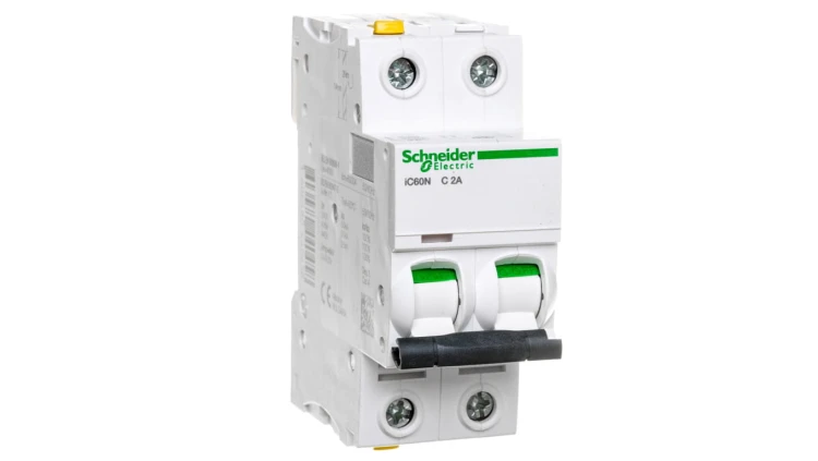 Wyłącznik nadprądowy 2P C 2A 6kA AC iC60N-C2-2 Acti9 A9F04202