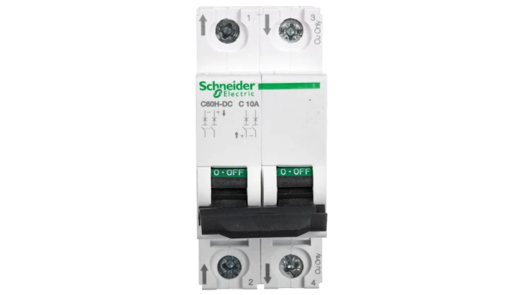 Wyłącznik nadprądowy 2P C 10A 10kA DC C60H-DC Acti9 A9N61528