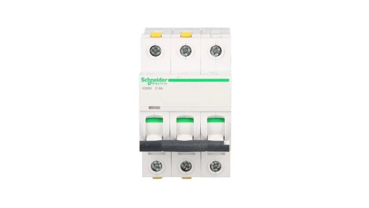 Wyłącznik nadprądowy 3P C 6A 10kA AC iC60H-C6-3 Acti9 A9F07306