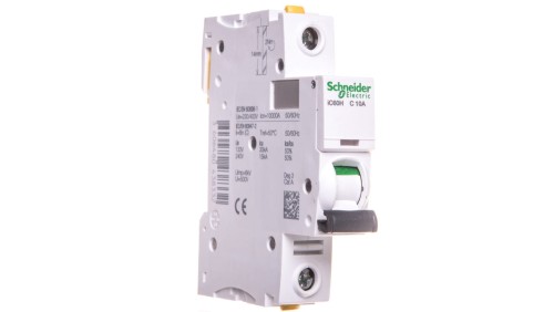 Wyłącznik nadprądowy 1P C 10A 10kA AC iC60H-C10 Acti9 A9F07110
