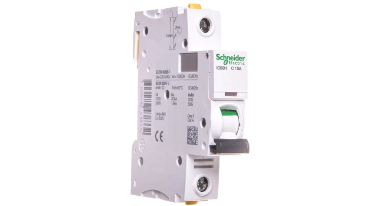 Wyłącznik nadprądowy 1P C 10A 10kA AC iC60H-C10 Acti9 A9F07110