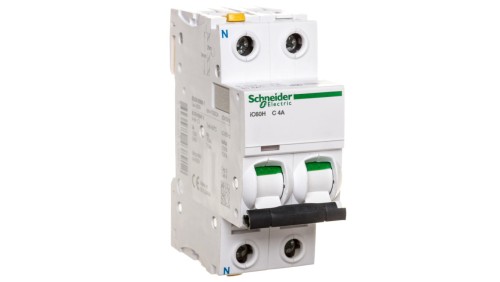 Wyłącznik nadprądowy 1P+N C 4A 10kA AC iC60H-C4-1N Acti9 A9F07604